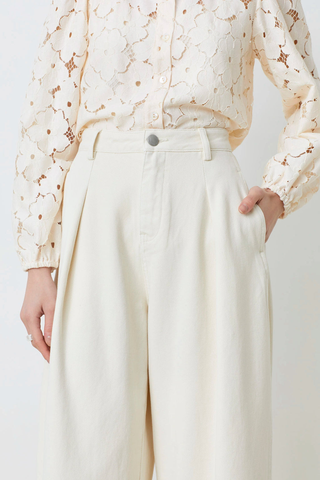 Jeans Cru Creme