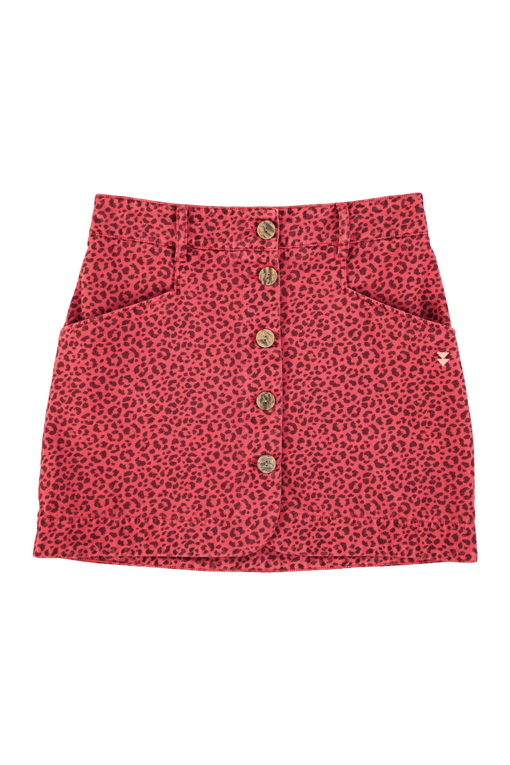 Falda Corta Rosa Animal Print