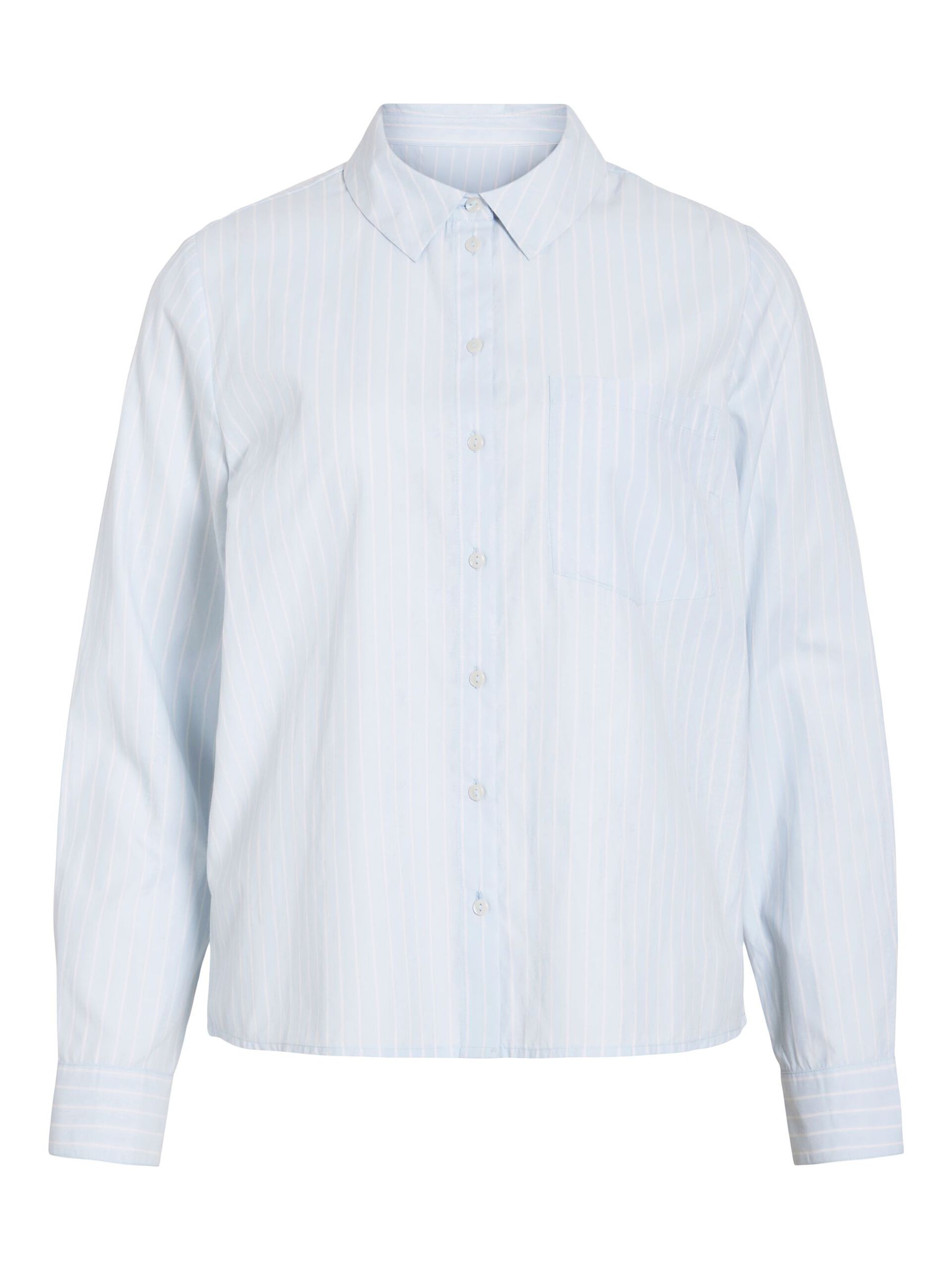 Camisa Vidarma Manga Larga Regular Rayas Blanco Azul