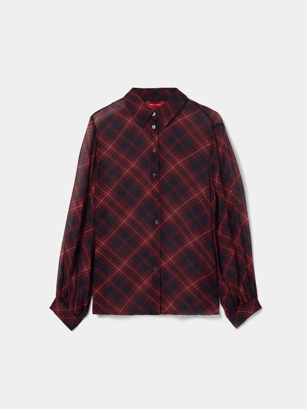 Camisa Cuadros Semitransparente