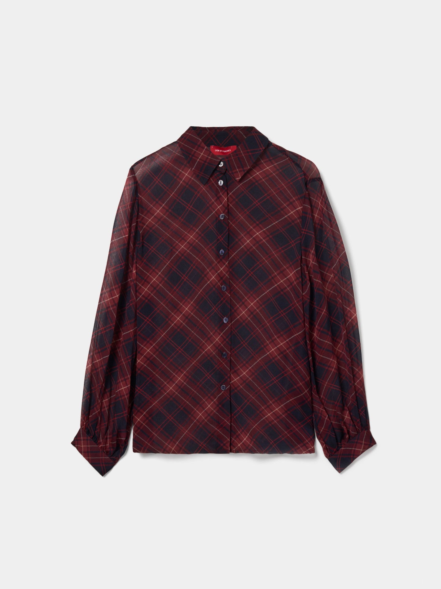 Camisa Cuadros Semitransparente