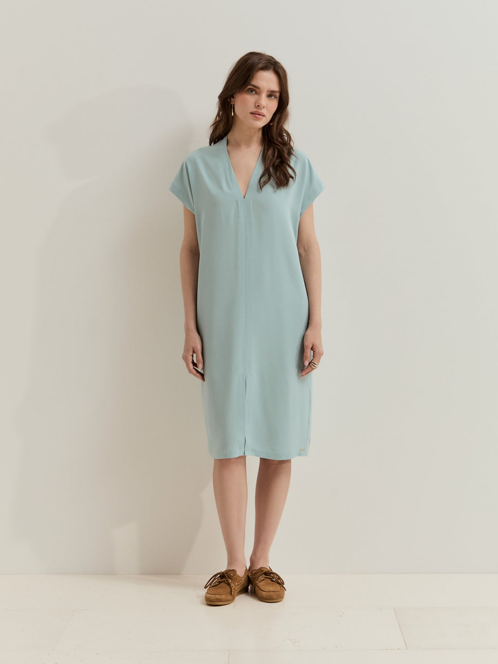 Vestido Corte Recto Azul LP007349.617