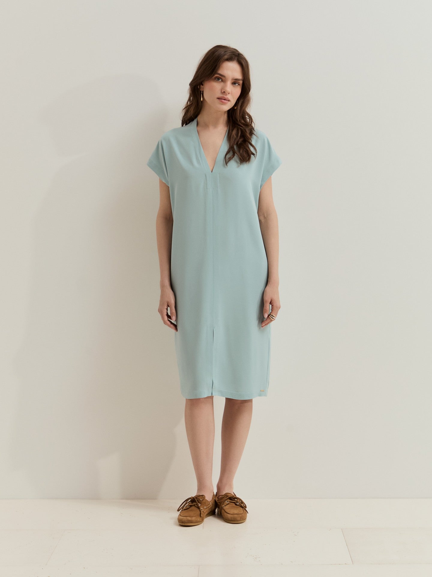 Vestido Corte Recto Azul LP007349.617
