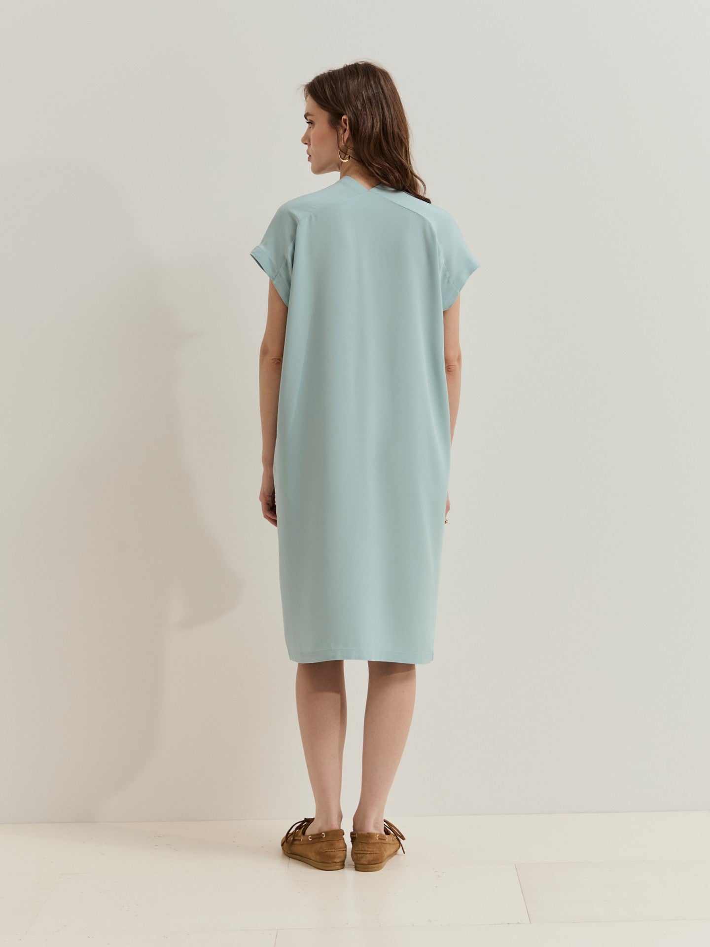Vestido Corte Recto Azul LP007349.617