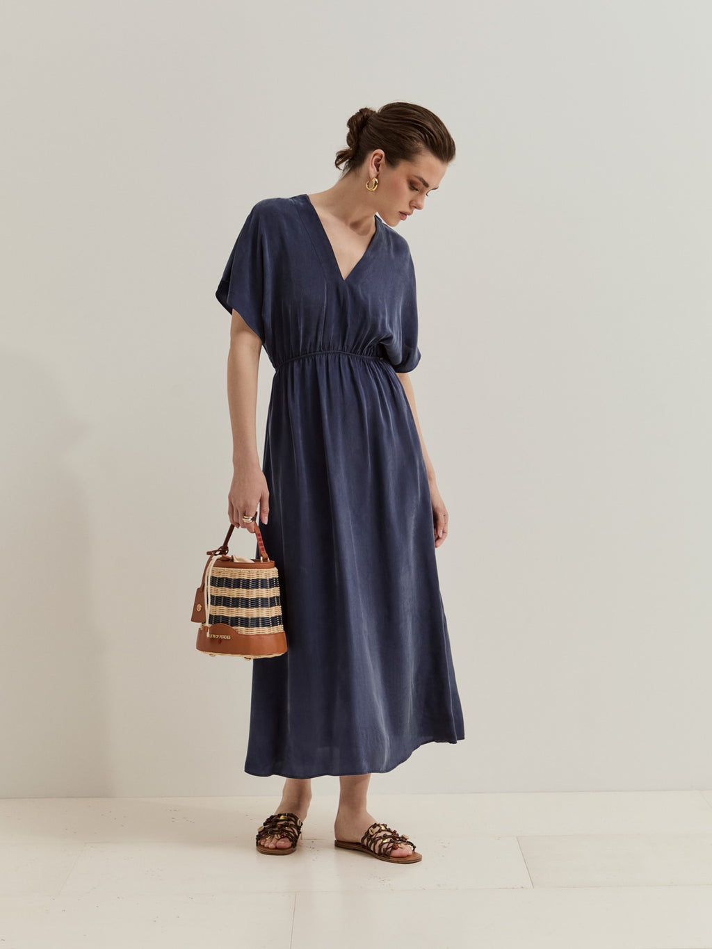 Vestido Manga corta Azul LP007366.595