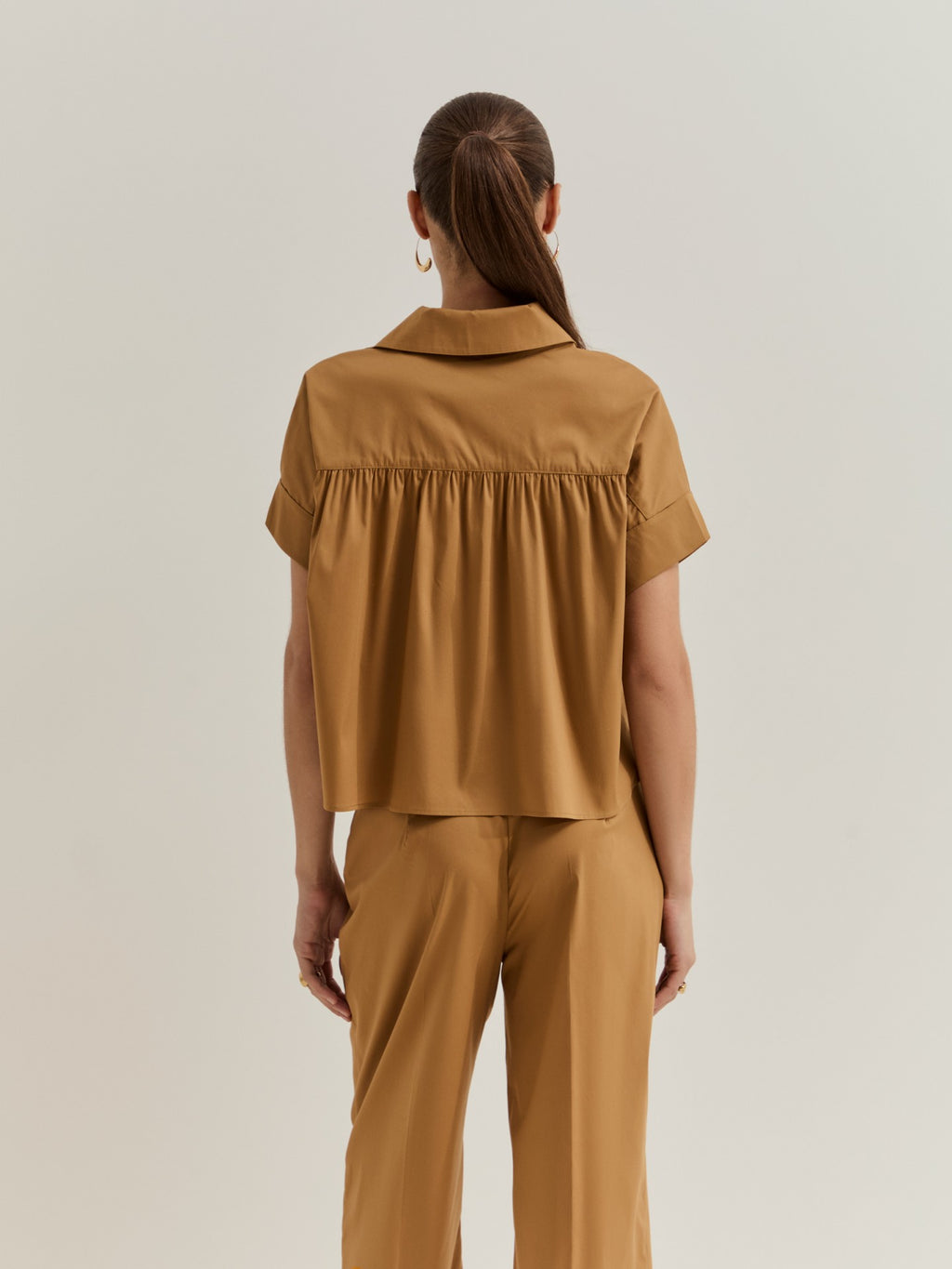 Blusa de Manga Corta Camel LP007149.179
