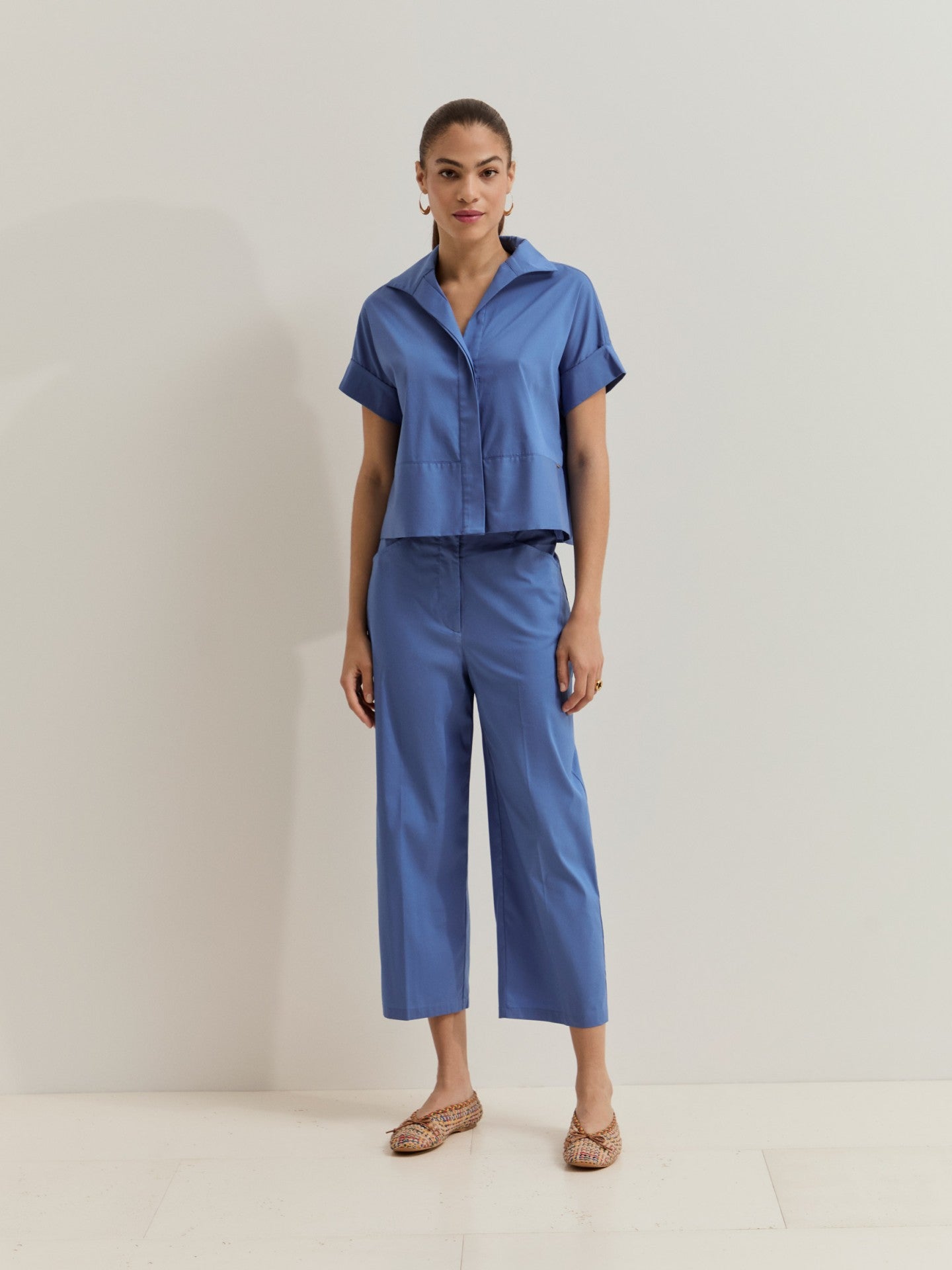 Blusa de Manga Corta Azul LP007149.563