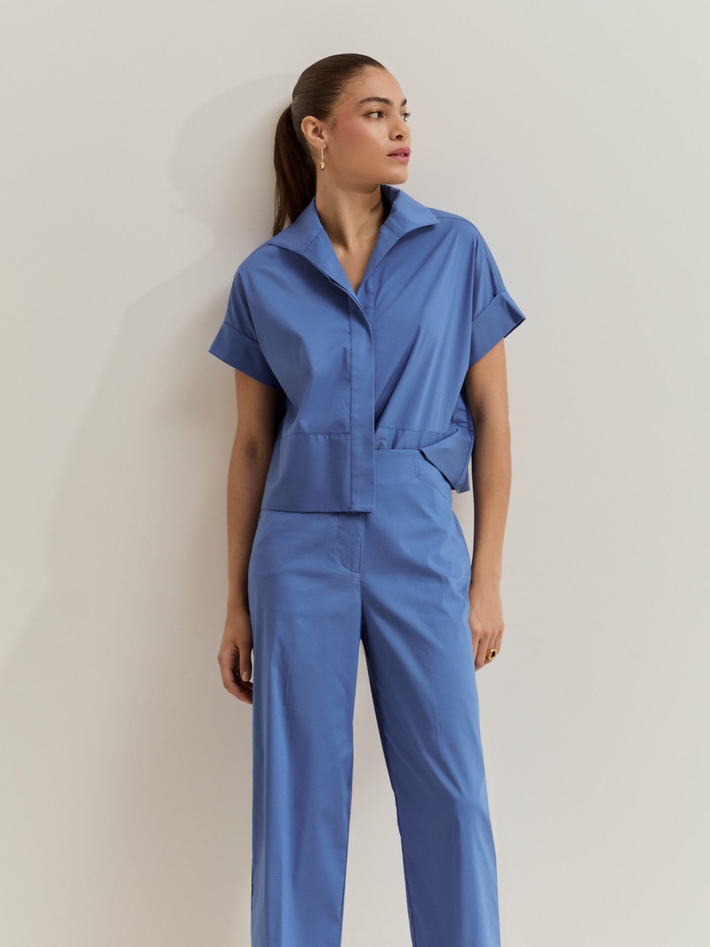 Blusa de Manga Corta Azul LP007149.563