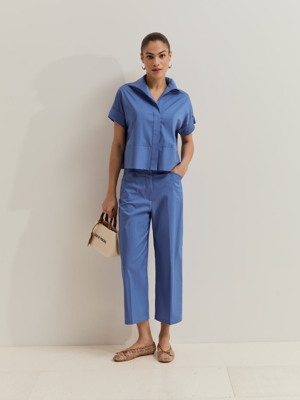 Blusa de Manga Corta Azul LP007149.563