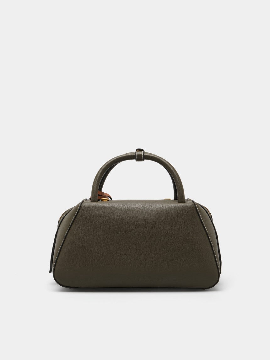 Bolso Verde Musgo LION OF PORCHES - detalle asa