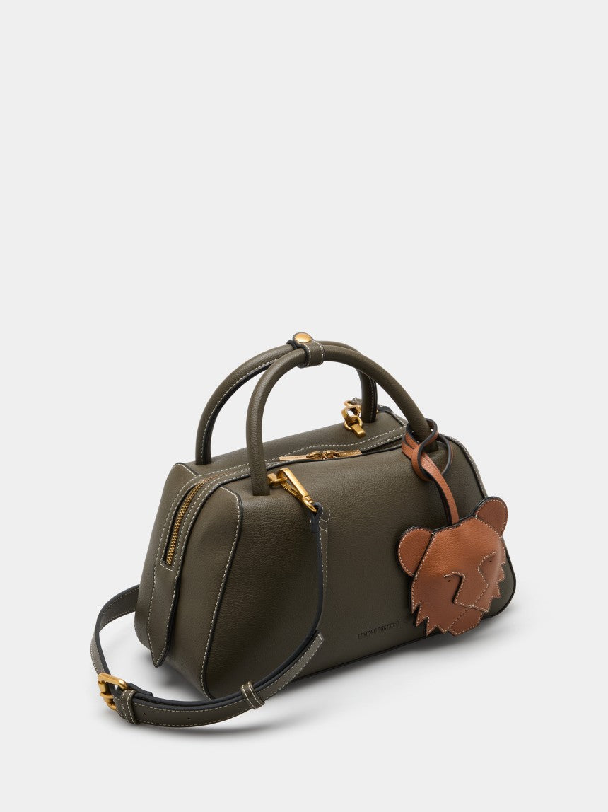 Bolso Verde Musgo LION OF PORCHES - vista con modelo