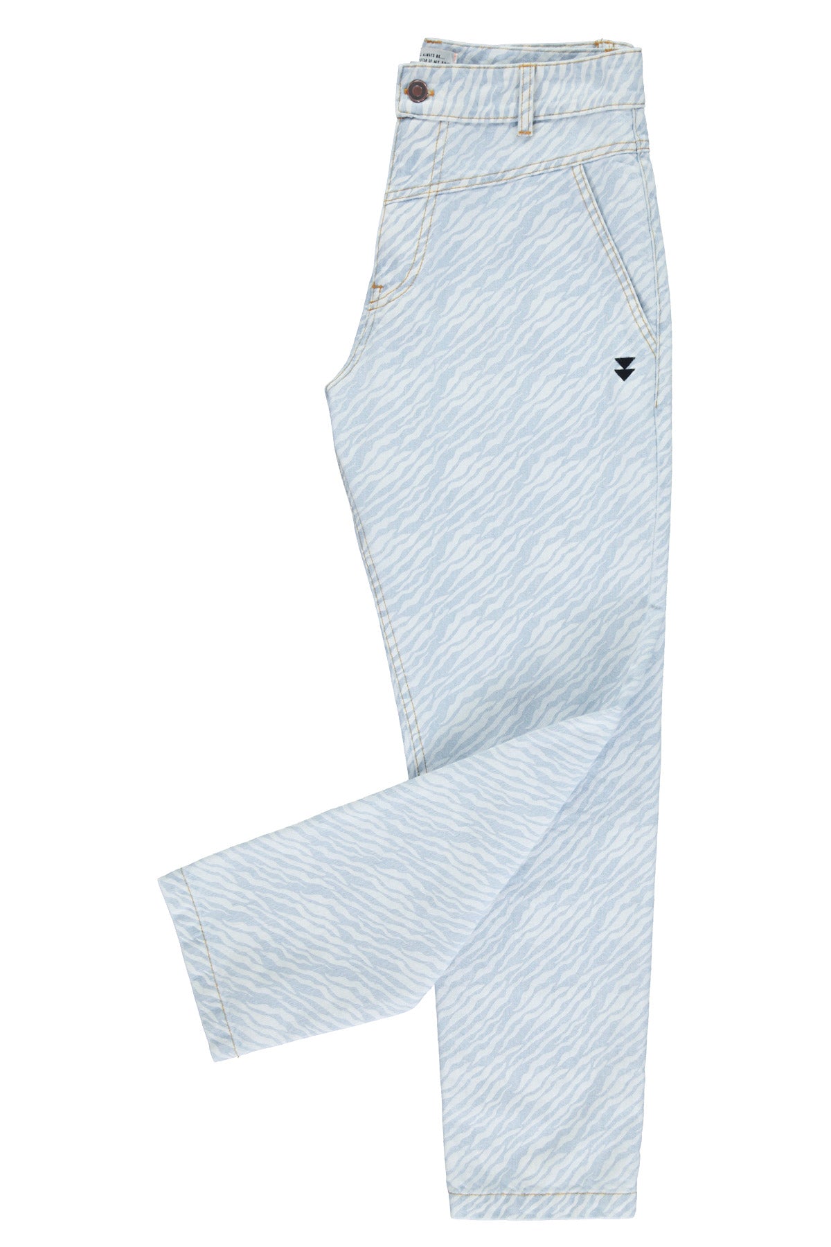 Pantalón Denim Azul Claro Cebra