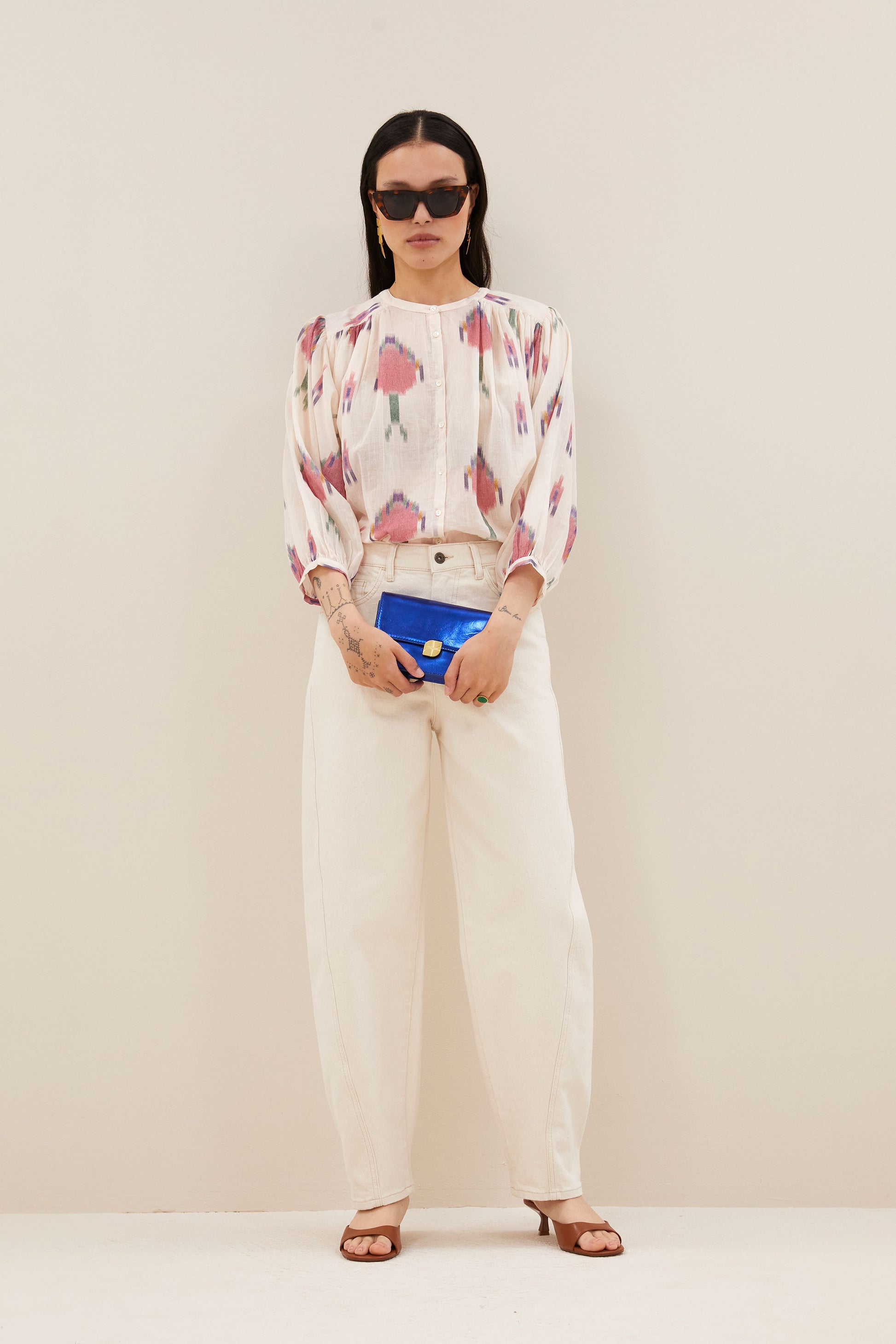 Blusa Becky Estampado Ikat