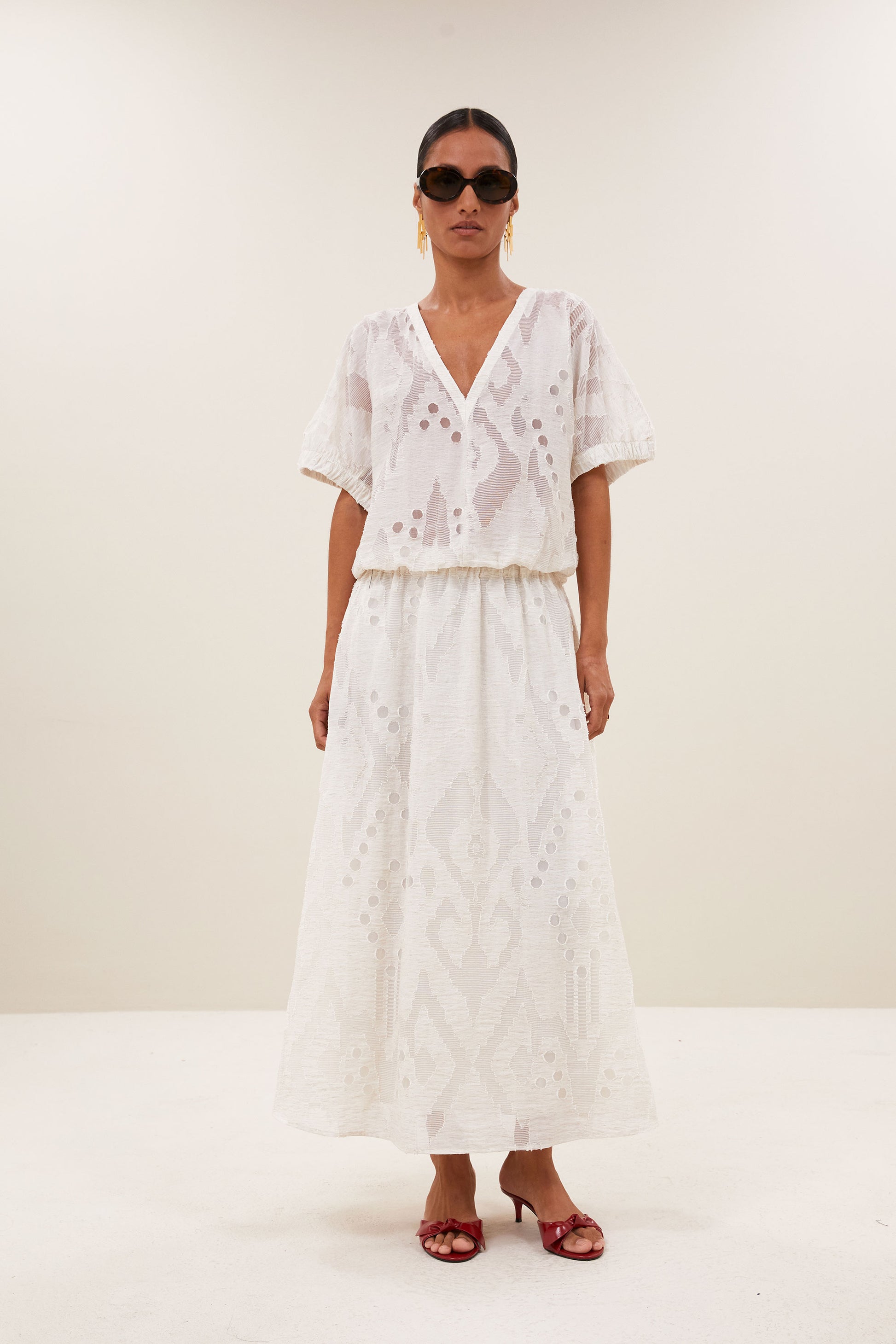 Blusa Mabel Mist Crema