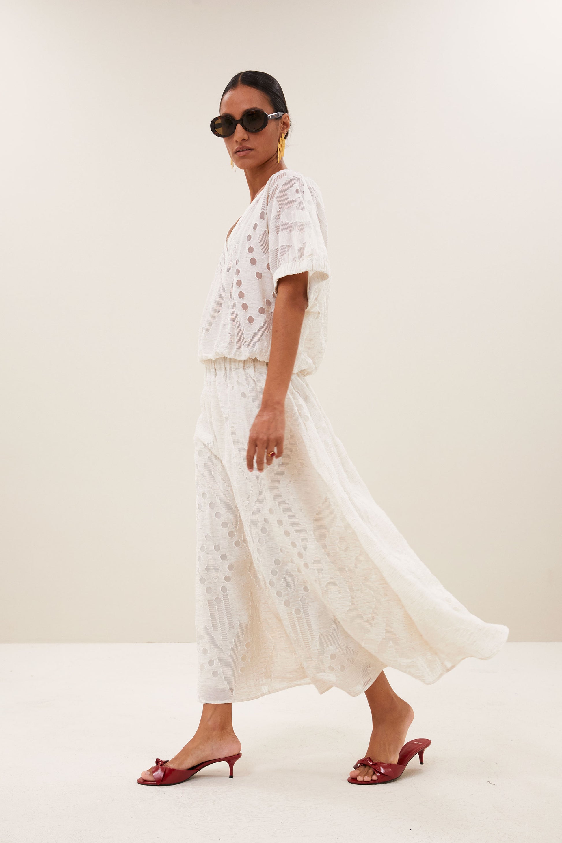 Blusa Mabel Mist Crema