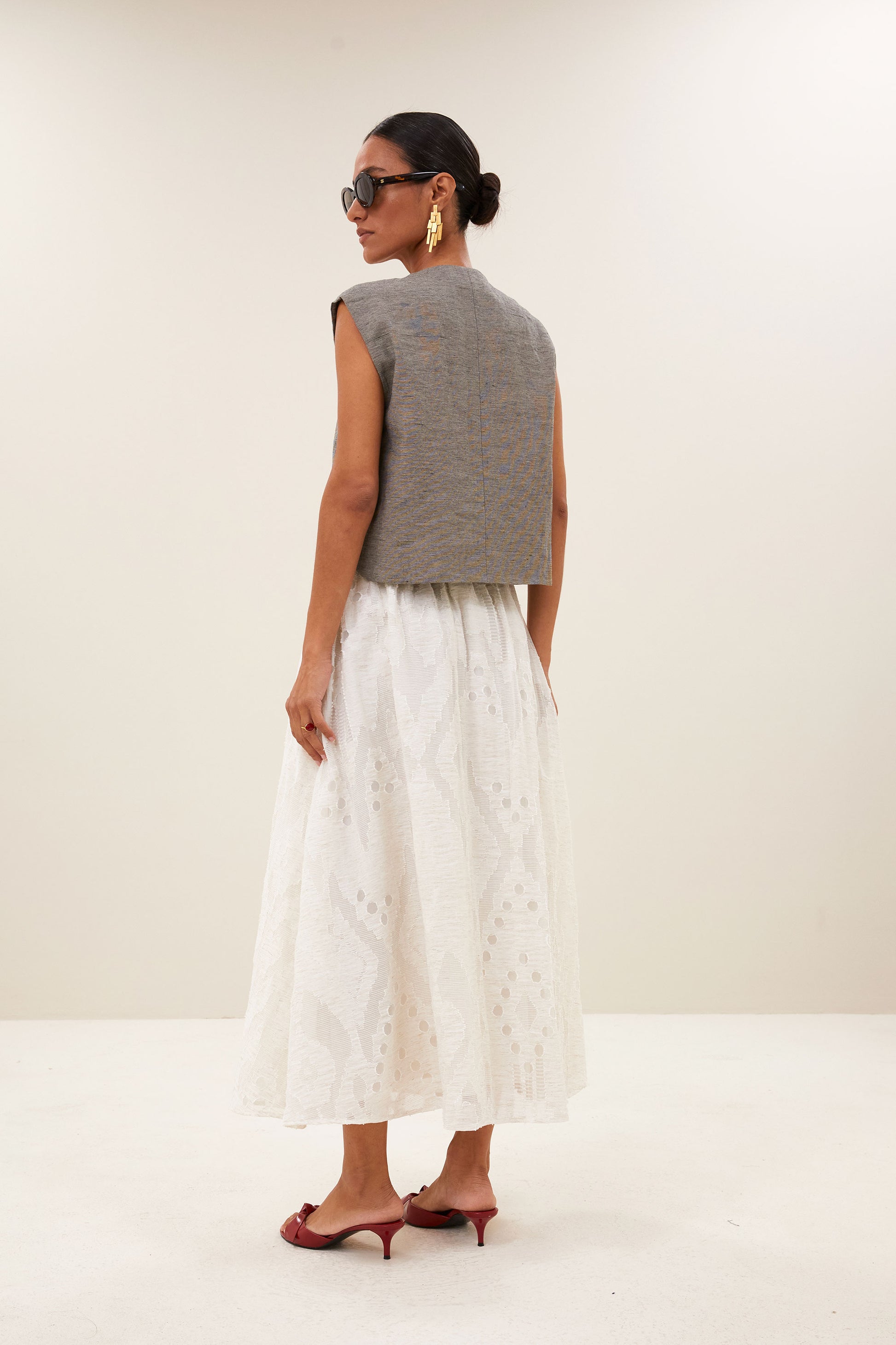 Falda Juta Mist Crema