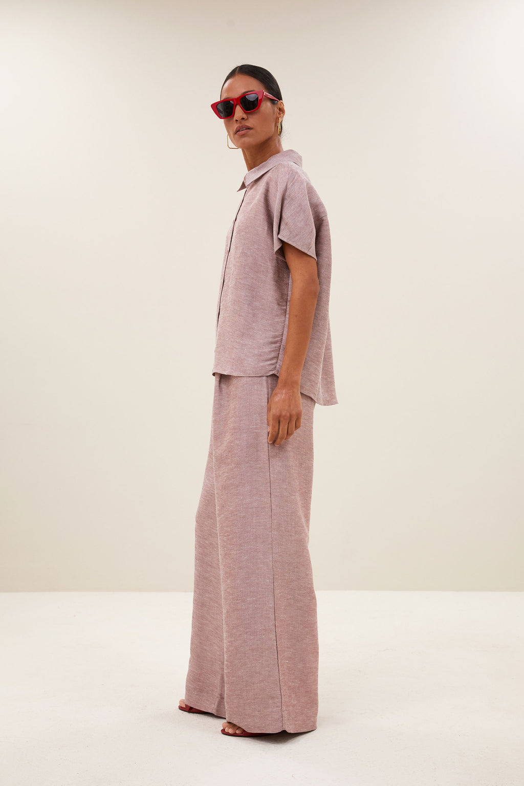 Pantalones Celin Gloss Rosa Suave