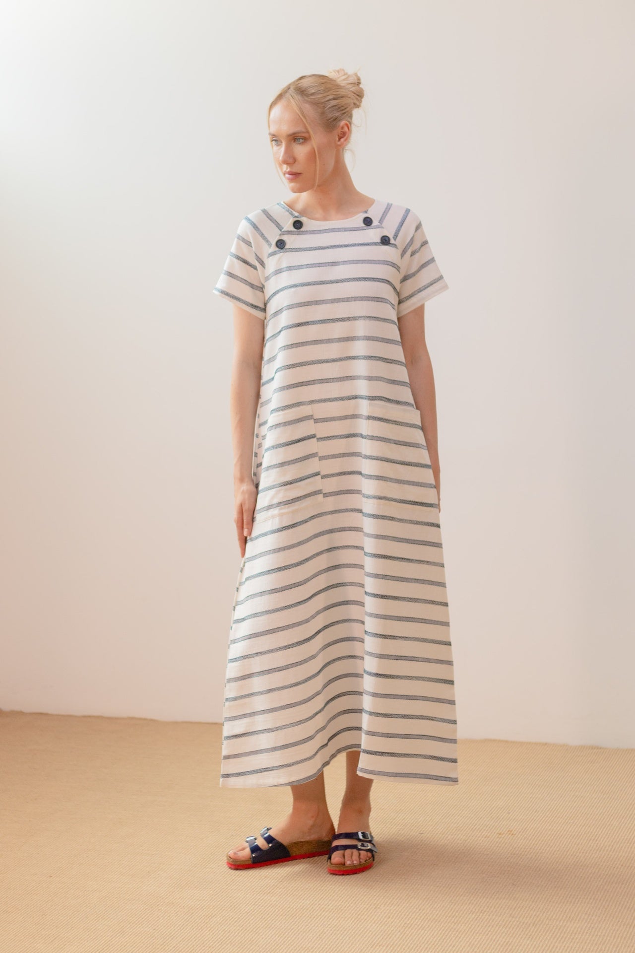 Vestido Rayas Azules