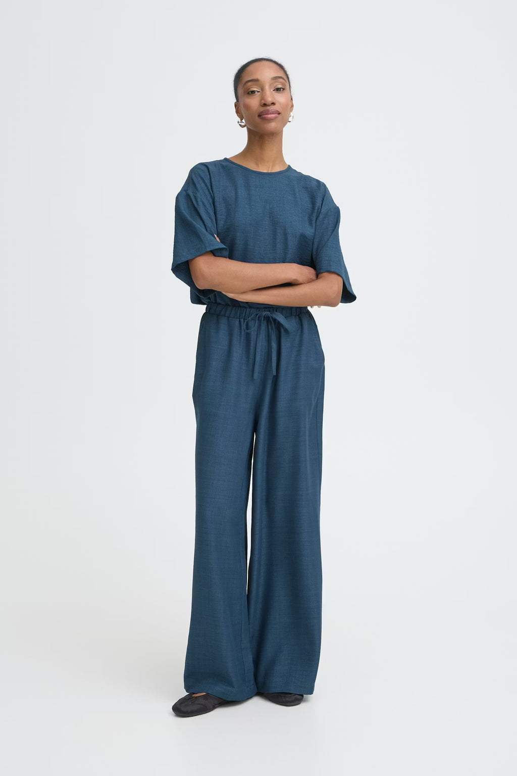 Pantalón Ihkatico Pa Azul Marino Jaspeado