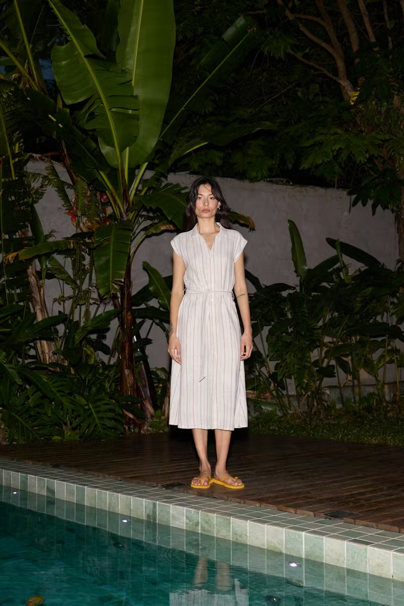 Vestido Ihlinno DR3 Rayas Marrones