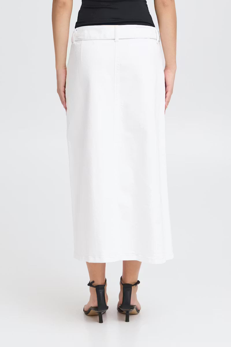 Falda IHZIGGY Denim Blanca