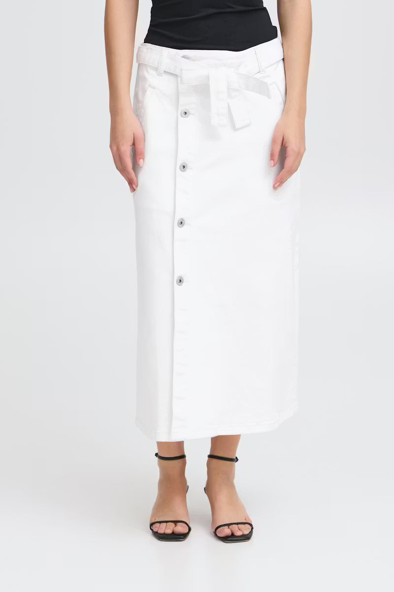 Falda IHZIGGY Denim Blanca
