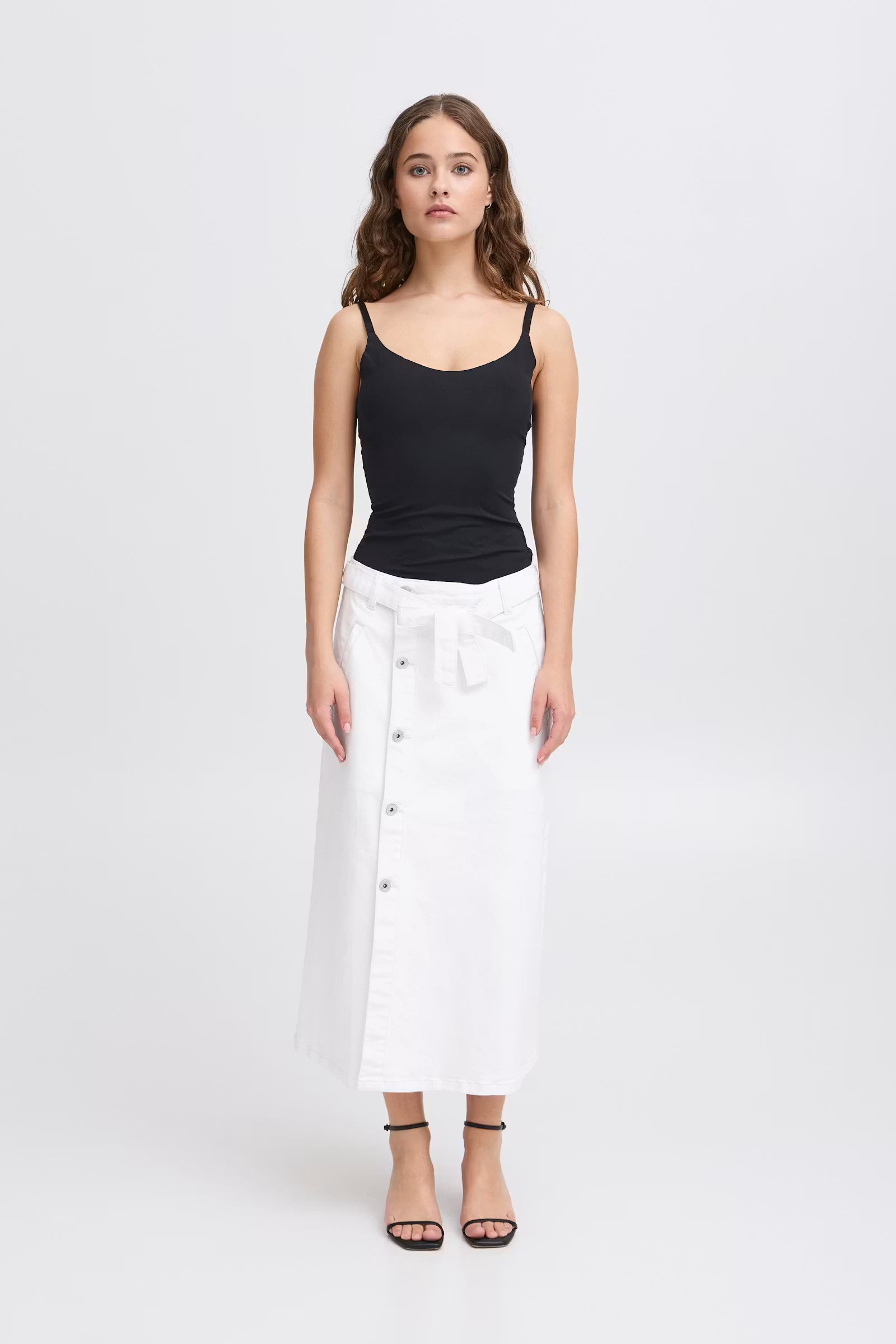 Falda IHZIGGY Denim Blanca