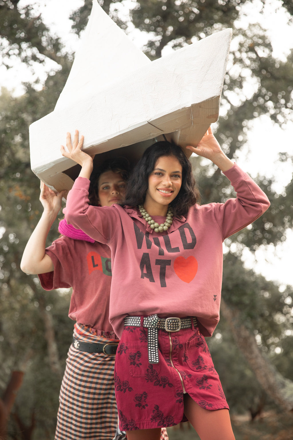 Sudadera con cuello volante Wild at Heart