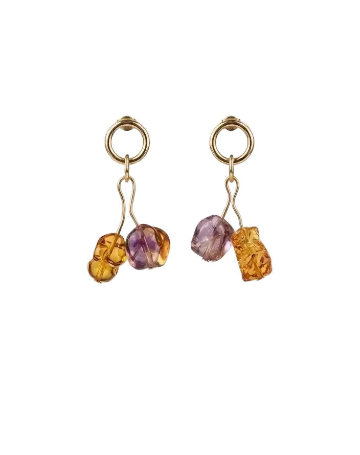 Pendientes Onirica Flora Ámbar Flora Onifp1