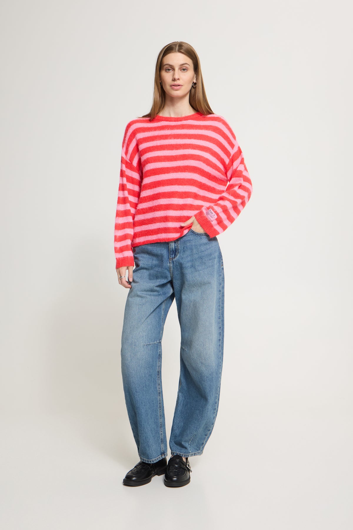 Jersey IHBLUSH ICHI - rojo con rayas rosas