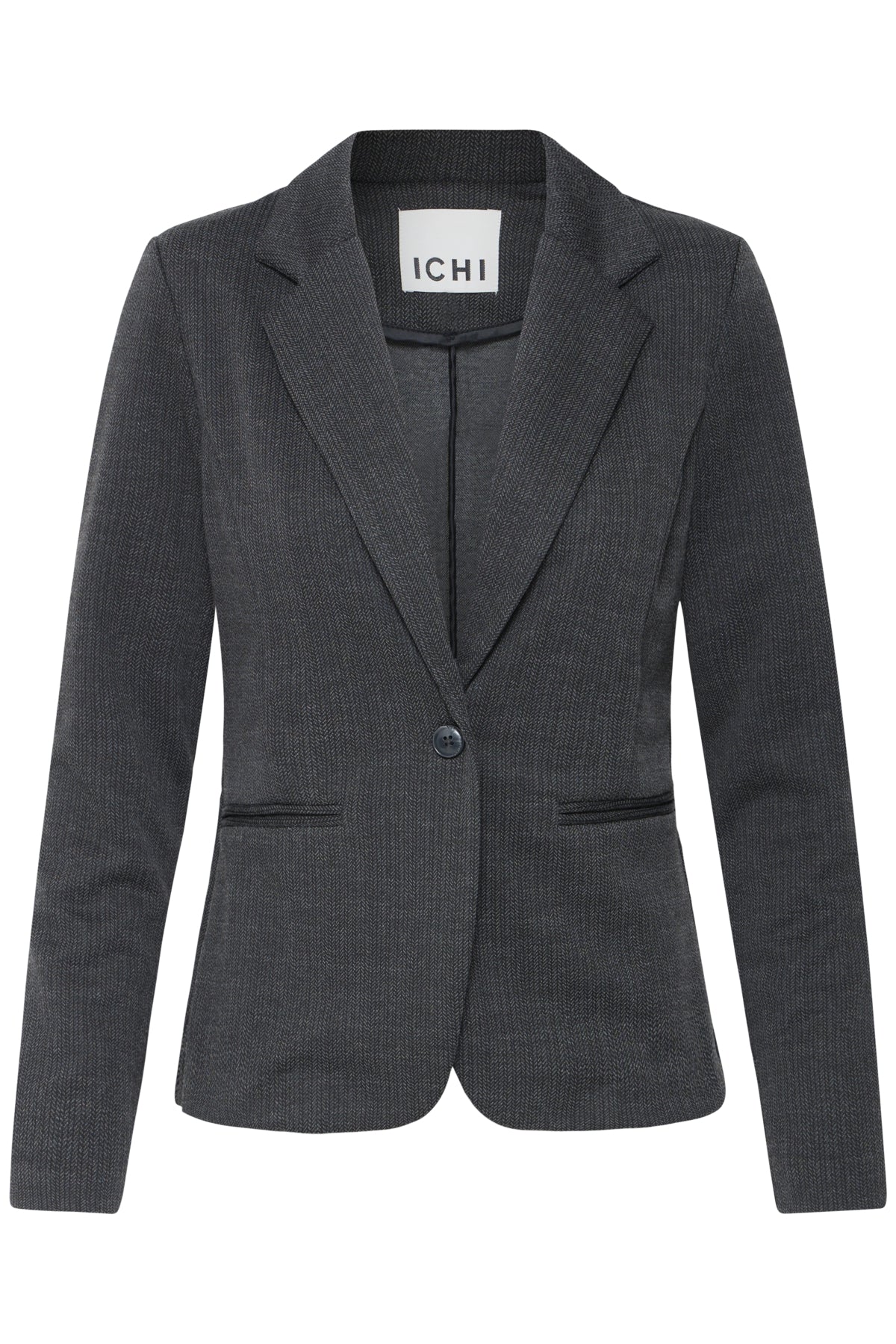 Blazer IHKATE ICHI - gris jaspeado (grey melange)