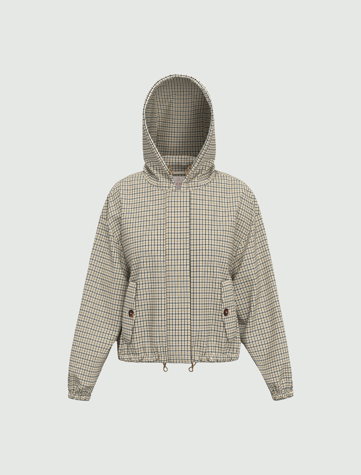 Parka Corta Emmzamia Estampado Cuadros