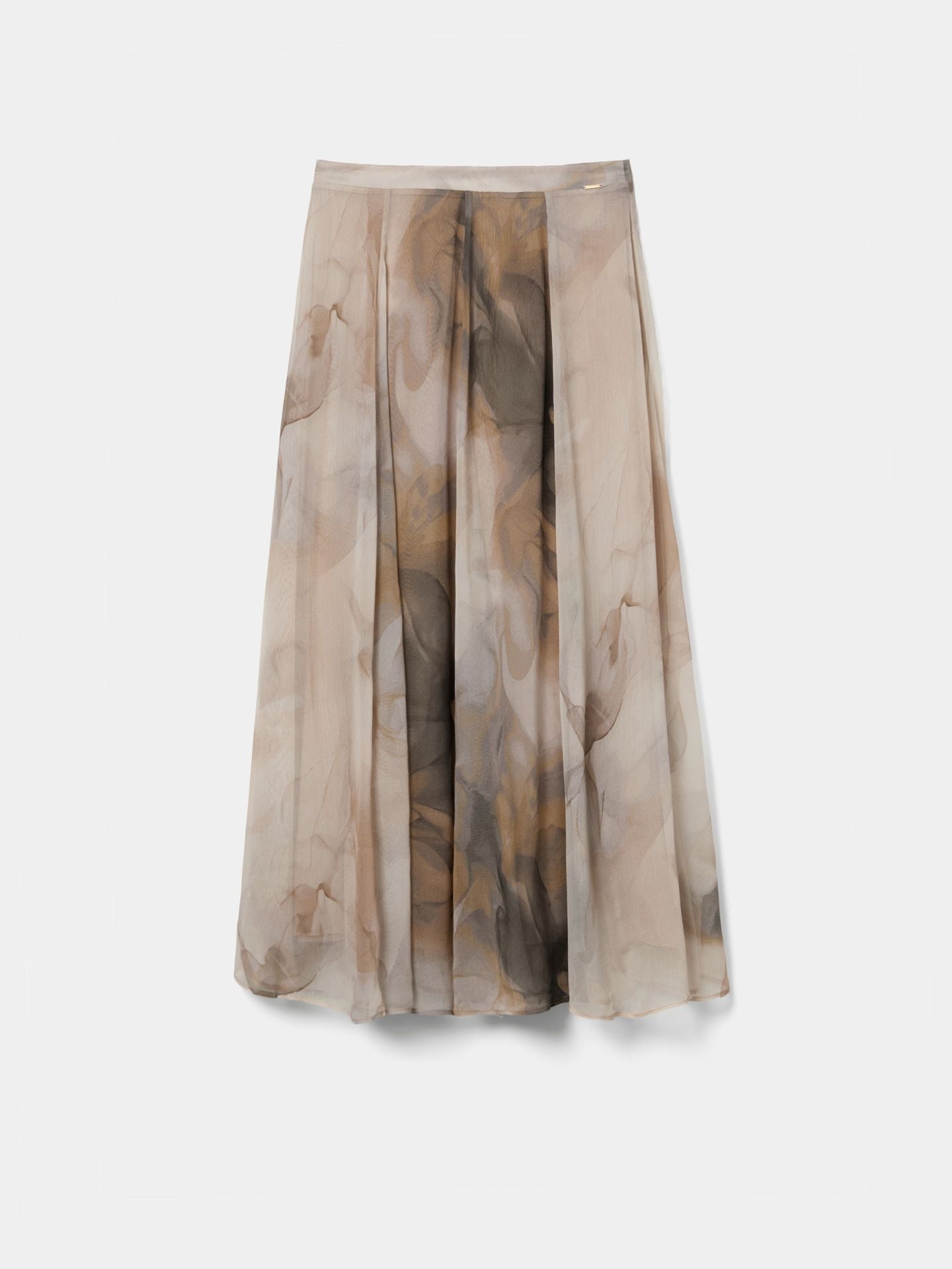 Falda midi estampada