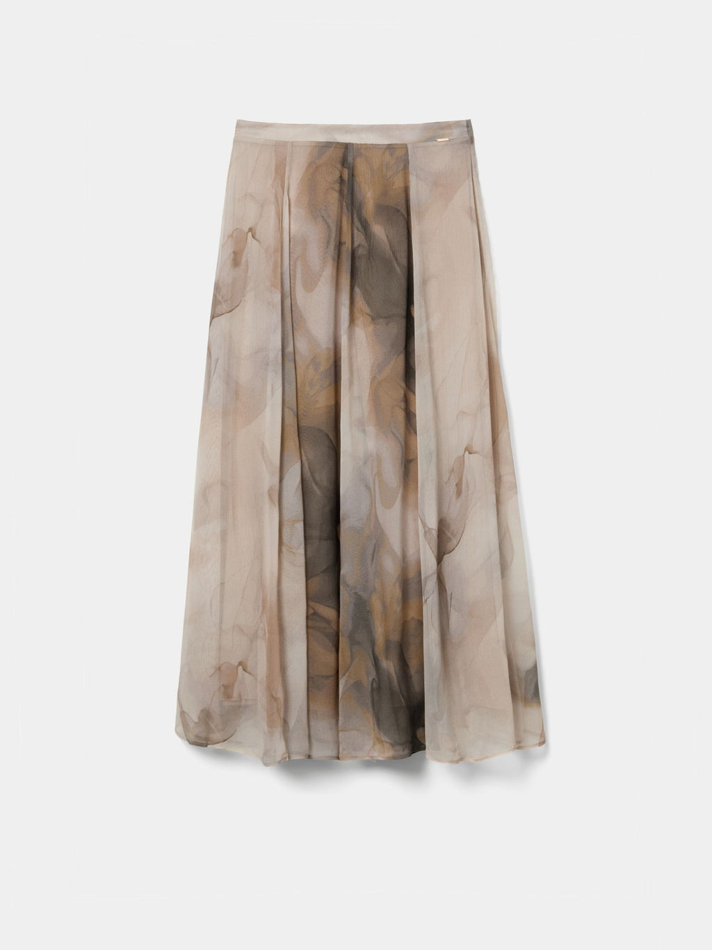Falda midi estampada