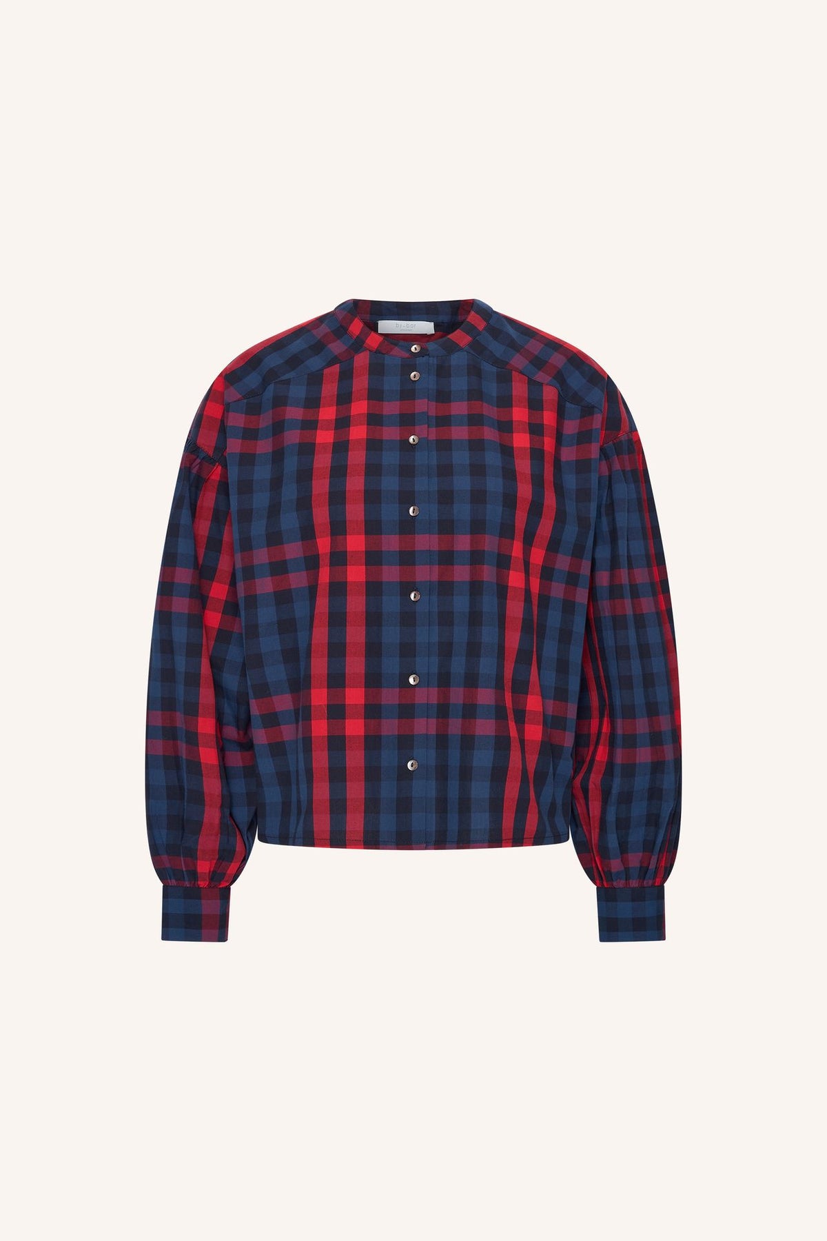 Blusa Ella de cuadros rojos