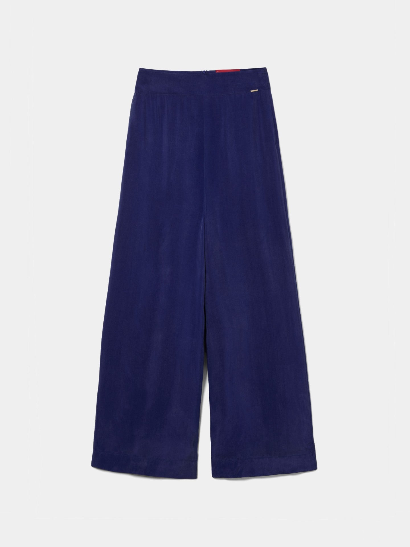 Pantalones anchos de cupro