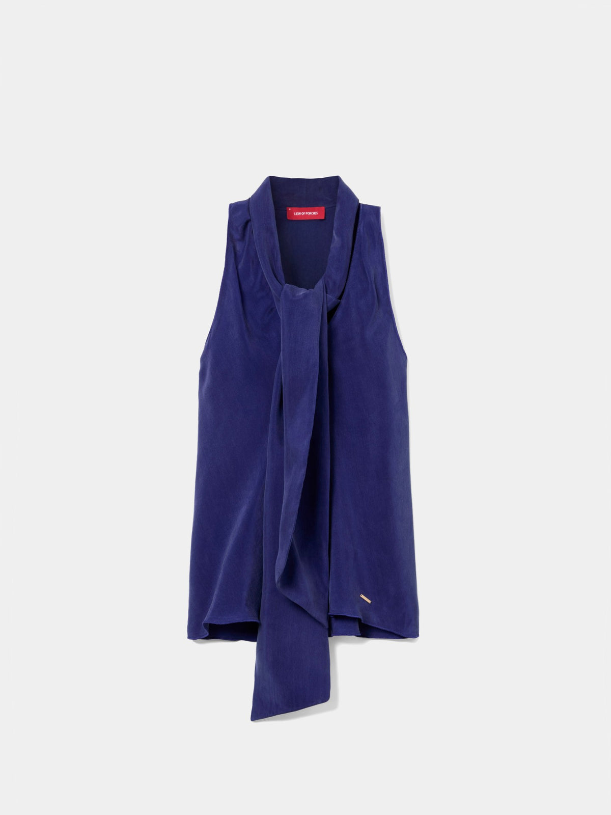 Blusa de cupro sin mangas