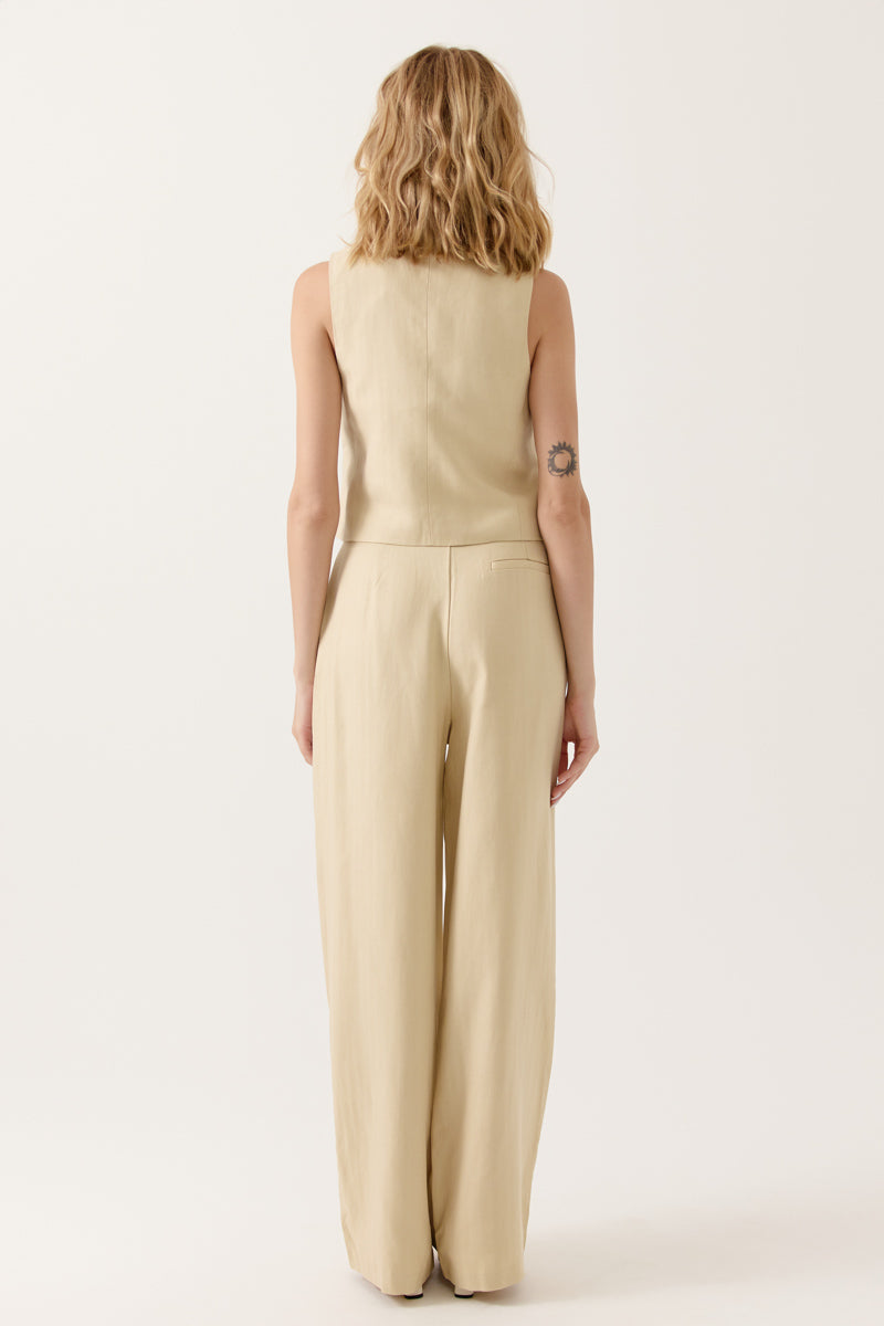 Chaleco Chine Beige