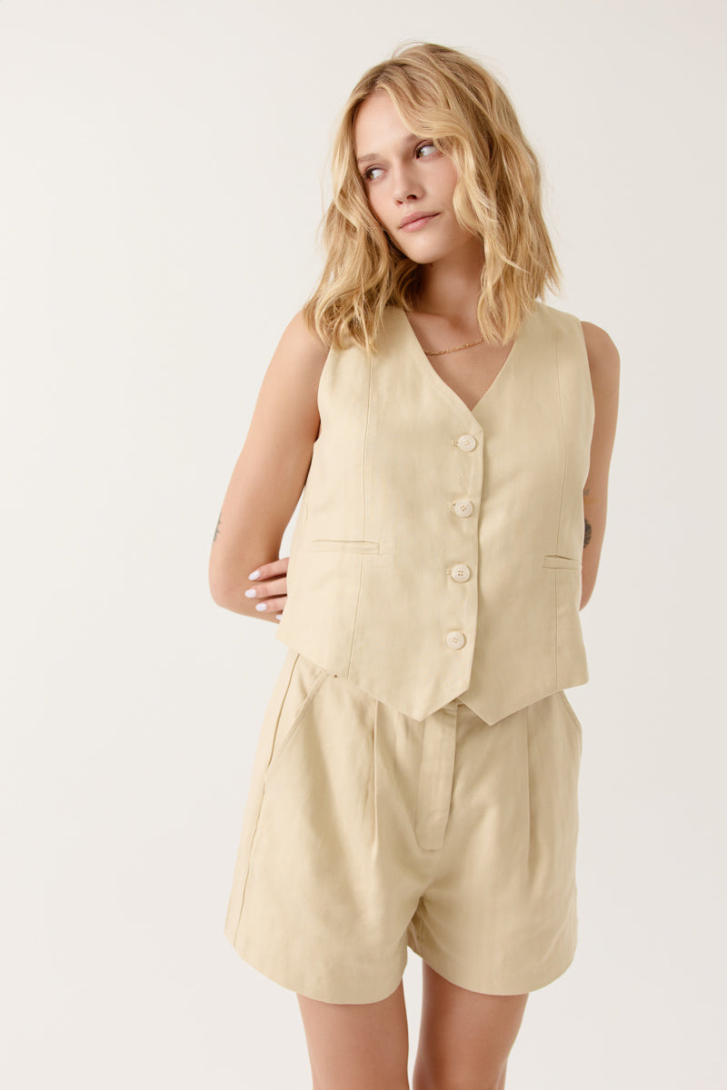 Chaleco Chine Beige