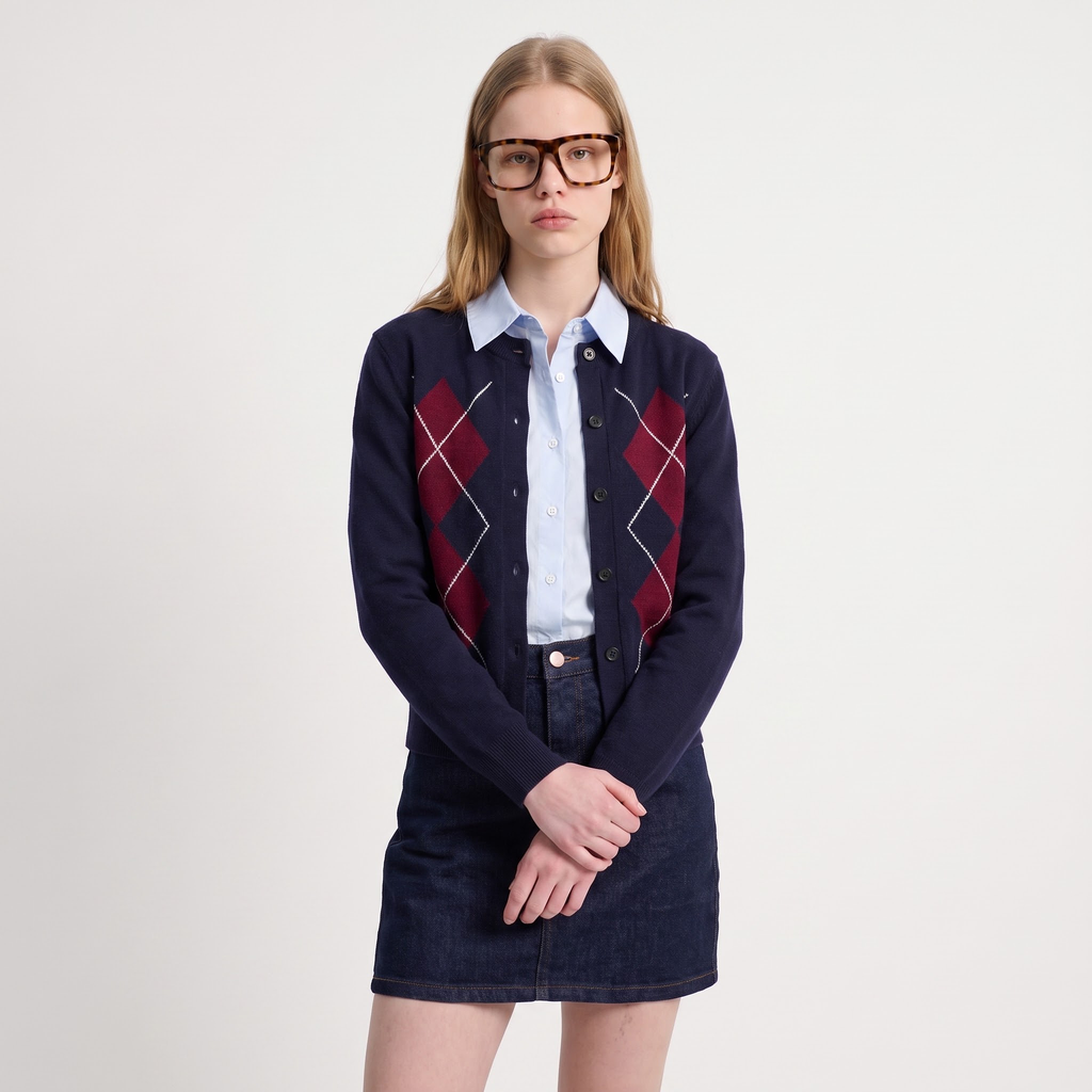 Cárdigan Anaria azul marino - Artlove