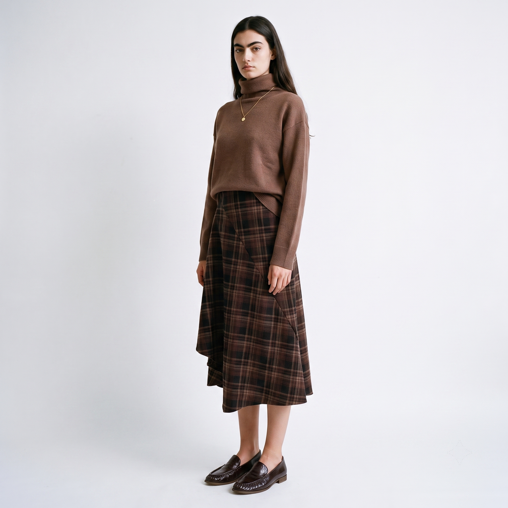 Falda Cleline marrón - ARTLOVE