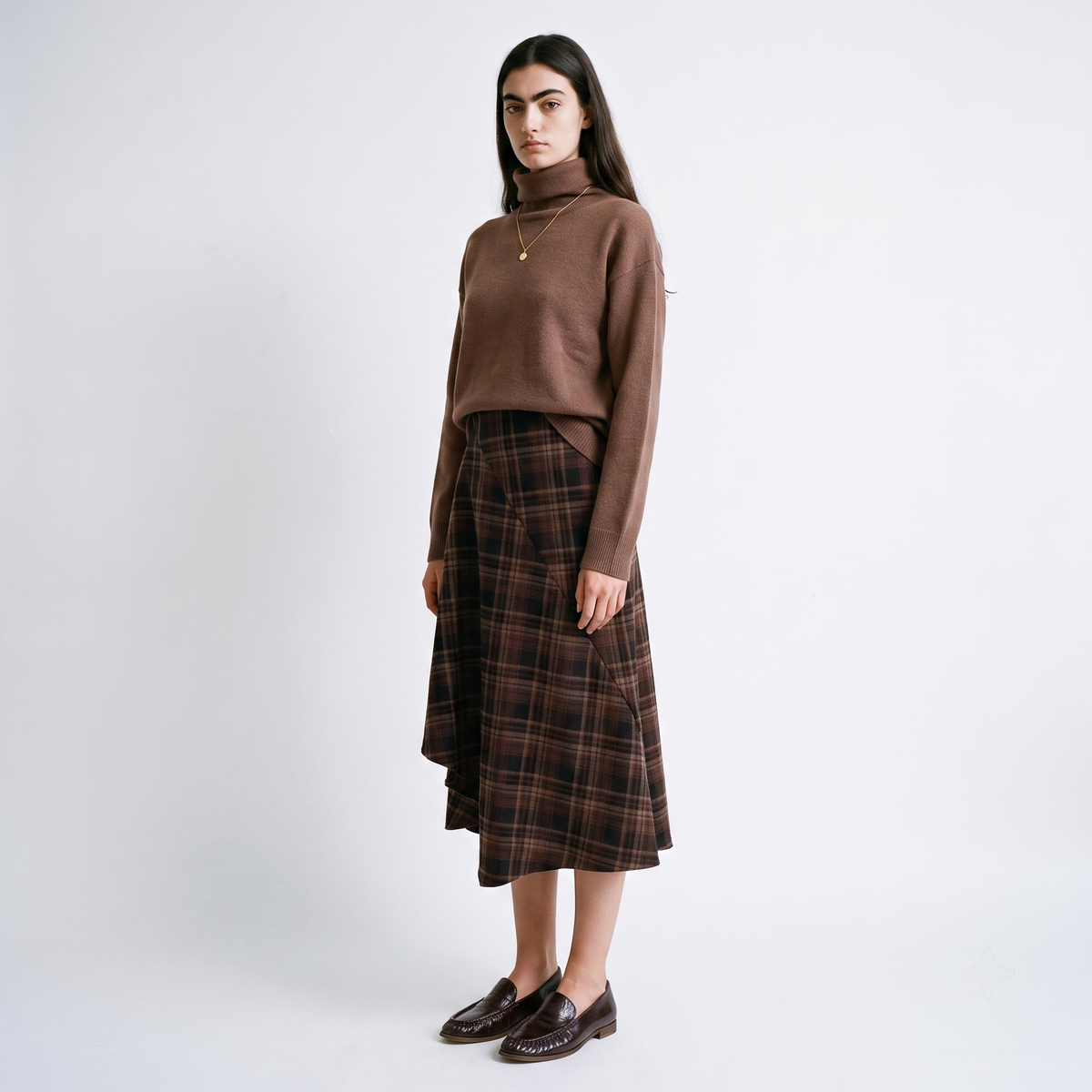 Falda Cleline marrón - ARTLOVE