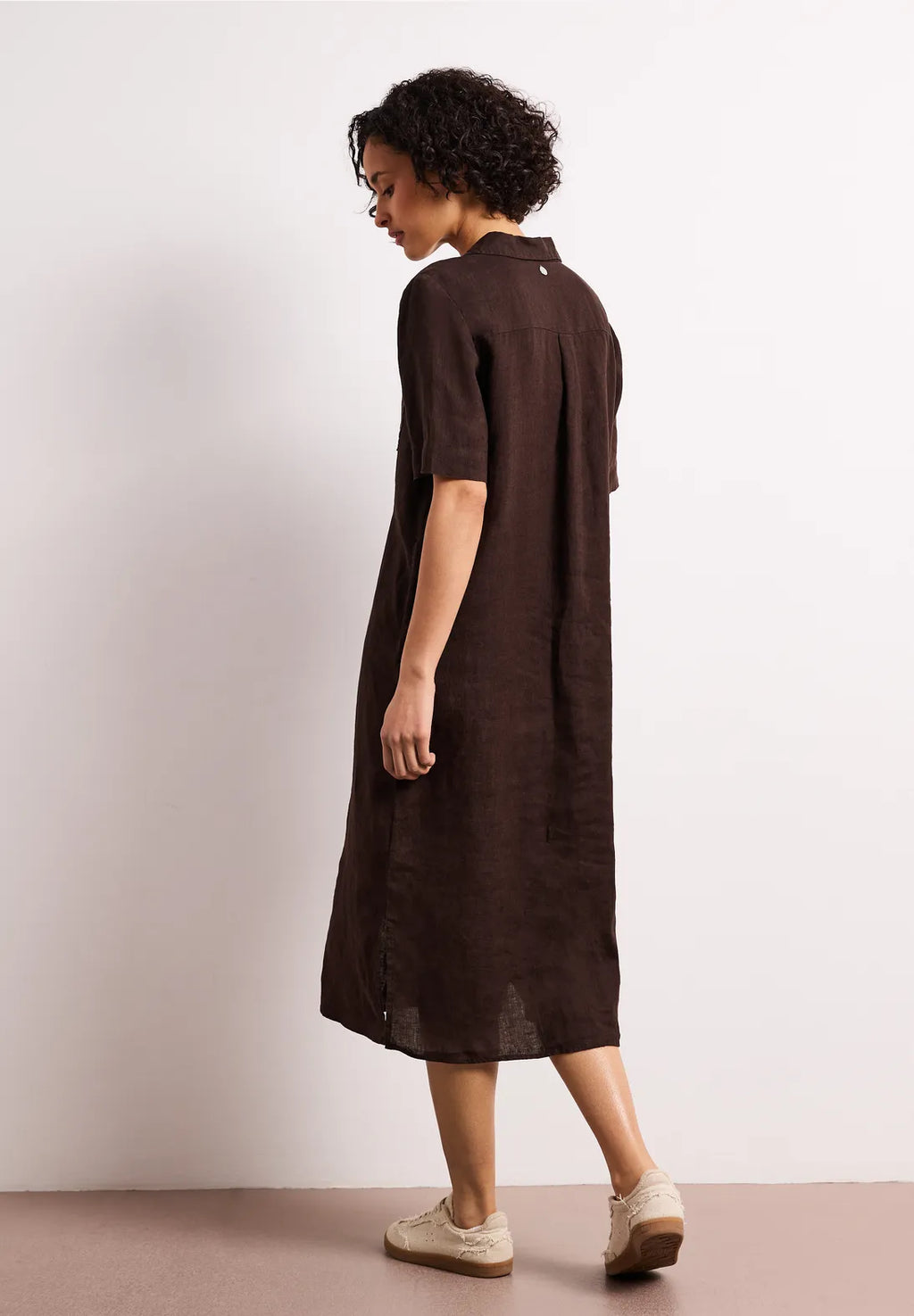 Vestido Collar Espresso Brown