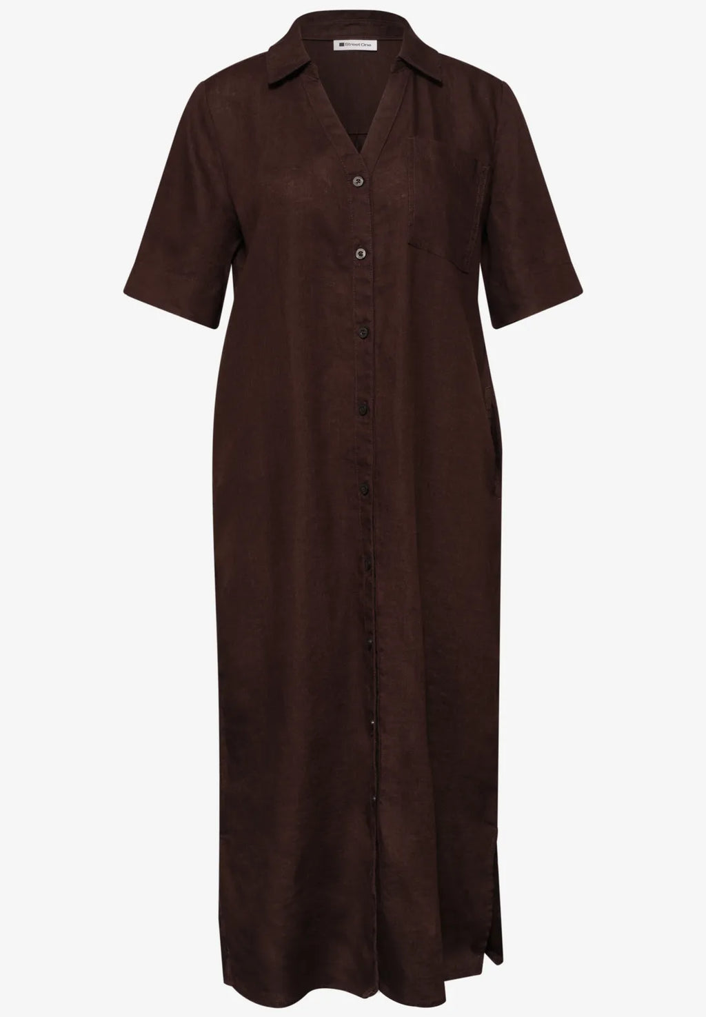 Vestido Collar Espresso Brown