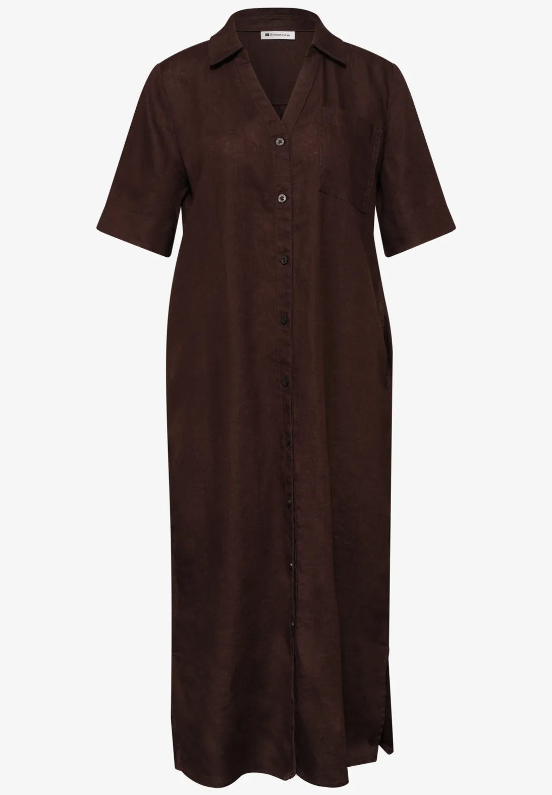 Vestido Collar Espresso Brown