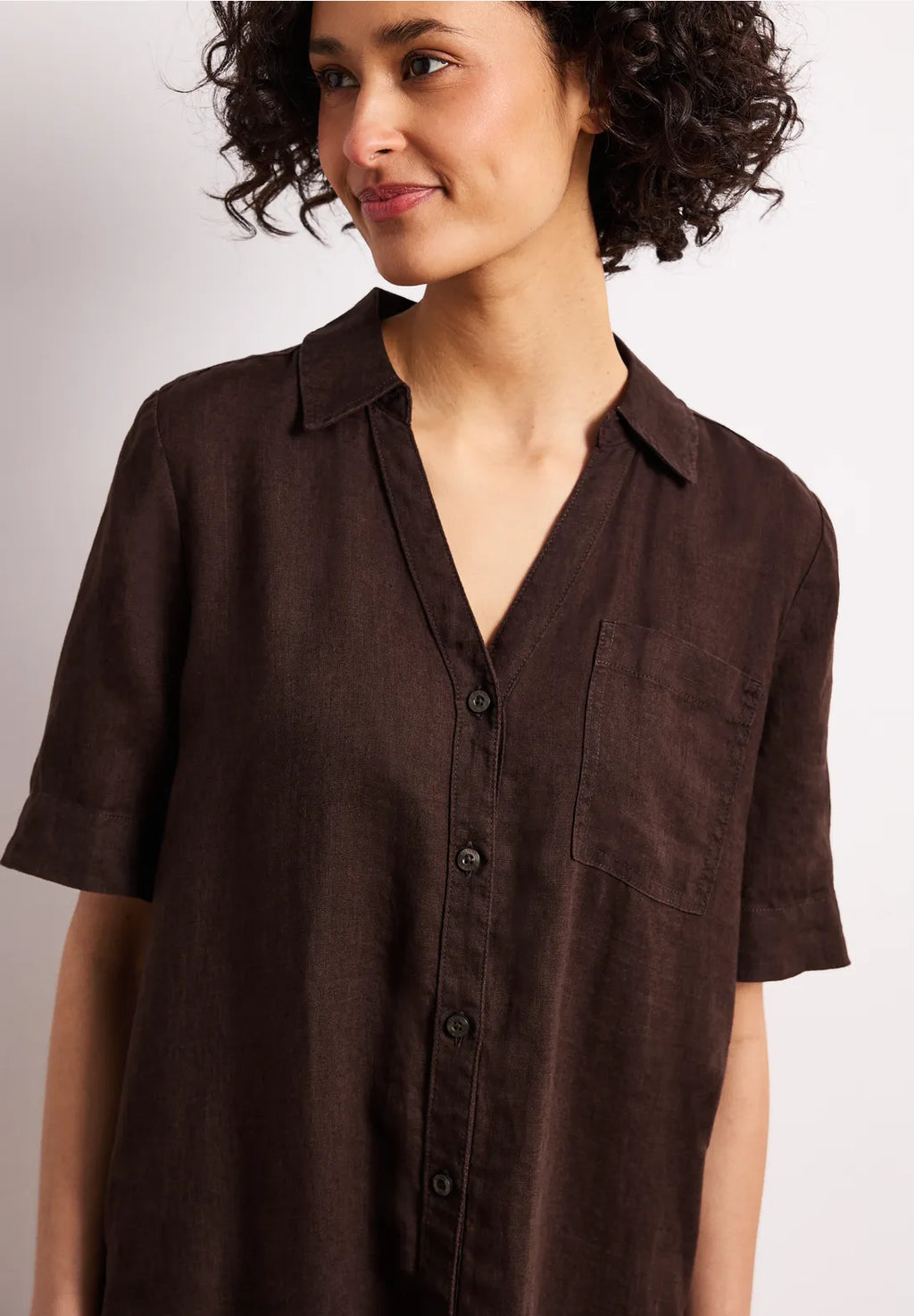 Vestido Collar Espresso Brown