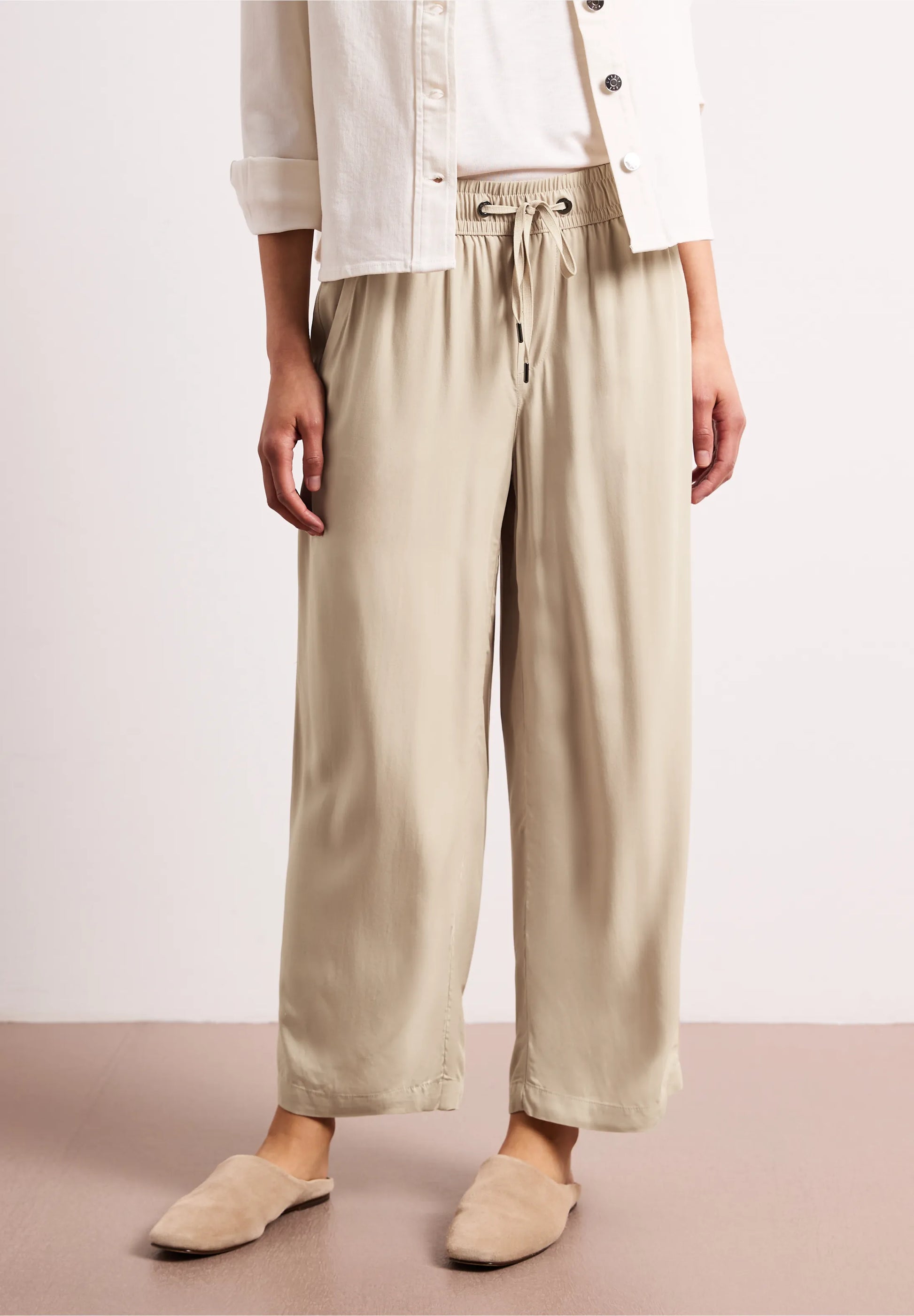 Pantalón Ancho Emee Blanco Crudo