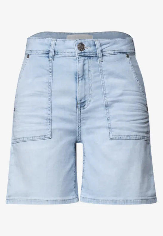 Bermudas Azul Claro Lavado