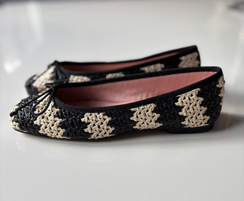 Bailarinas Paula Beige y Negro