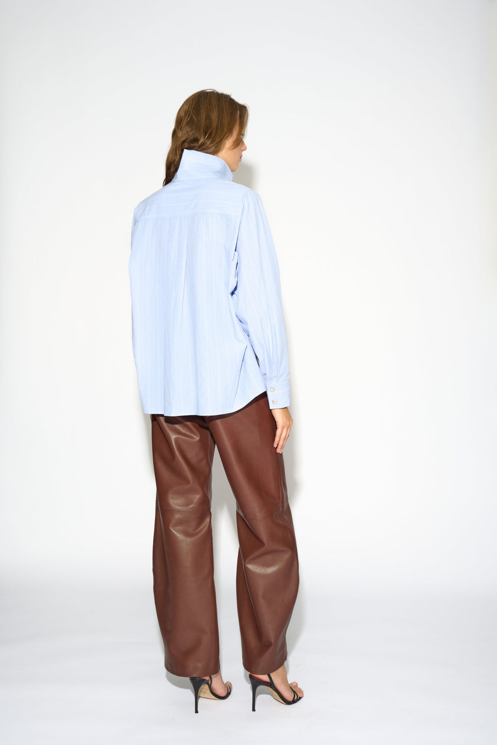 Camisa Gavina Snaps azul - vista trasera